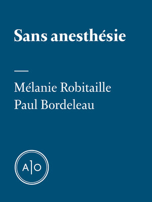 cover image of Sans anesthésie